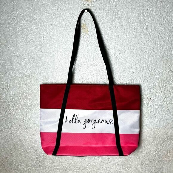 Clinique x Kate Spade "Hello Gorgeous" Shopping Shoulder Travel Tote Bag - Picture 2 of 5